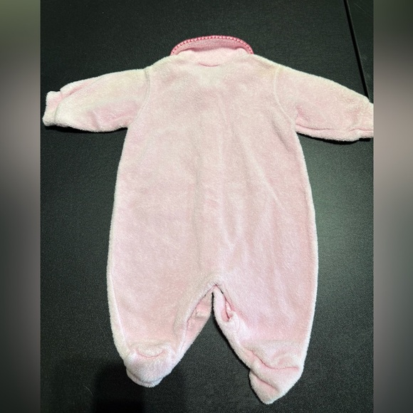 Vintage Carter's Pink Fleece Baby One Piece - Picture 4 of 4